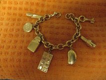 Ladies Thick Goldtone Charm Bracelet - Will Gift Box in Luke AFB, Arizona